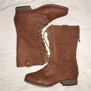 Leather Combat Boots